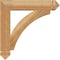 Ekena Millwork Thorton Arts & Crafts Rough Sawn Bracket, Western Red Cedar, 4"W x 24"D x 24"H BKT04X24X24THR03RWR - alternate 2